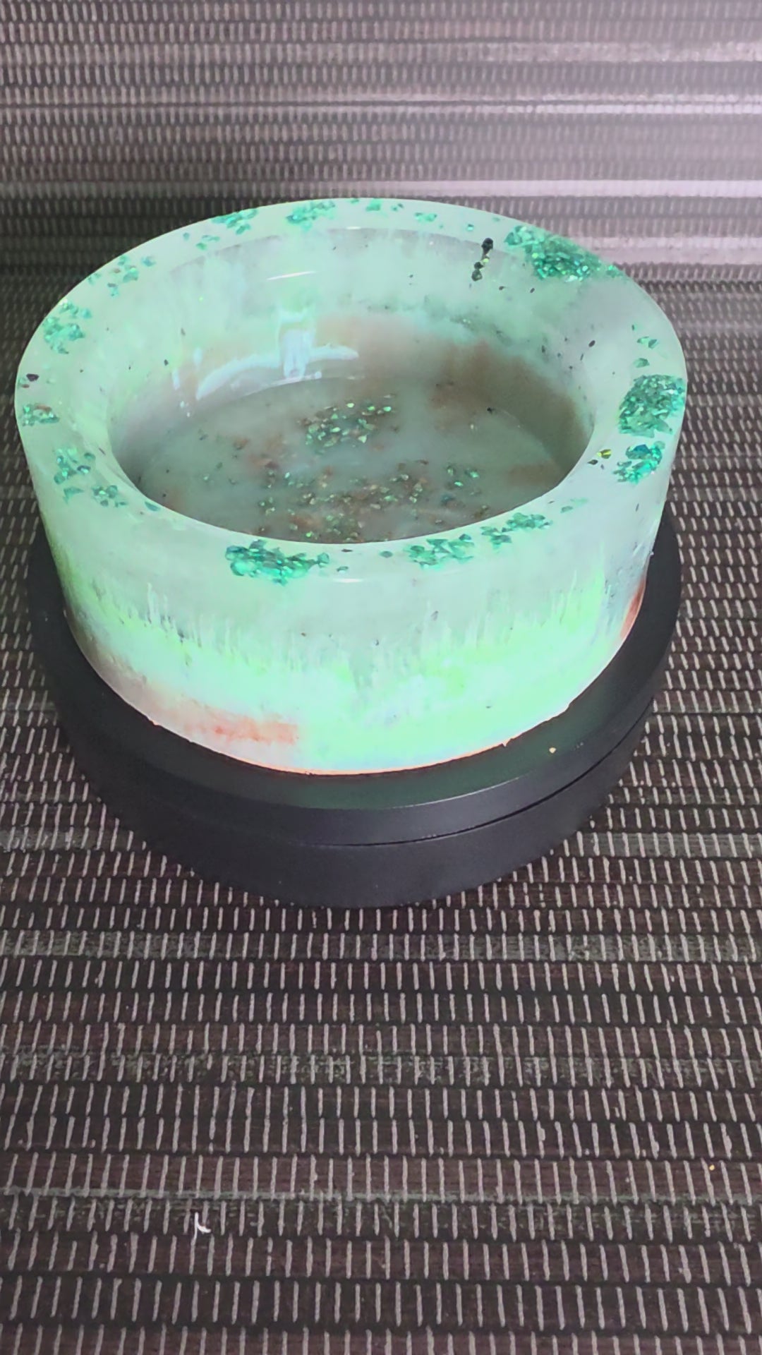 Meadow Glass Wine Bottle Coaster