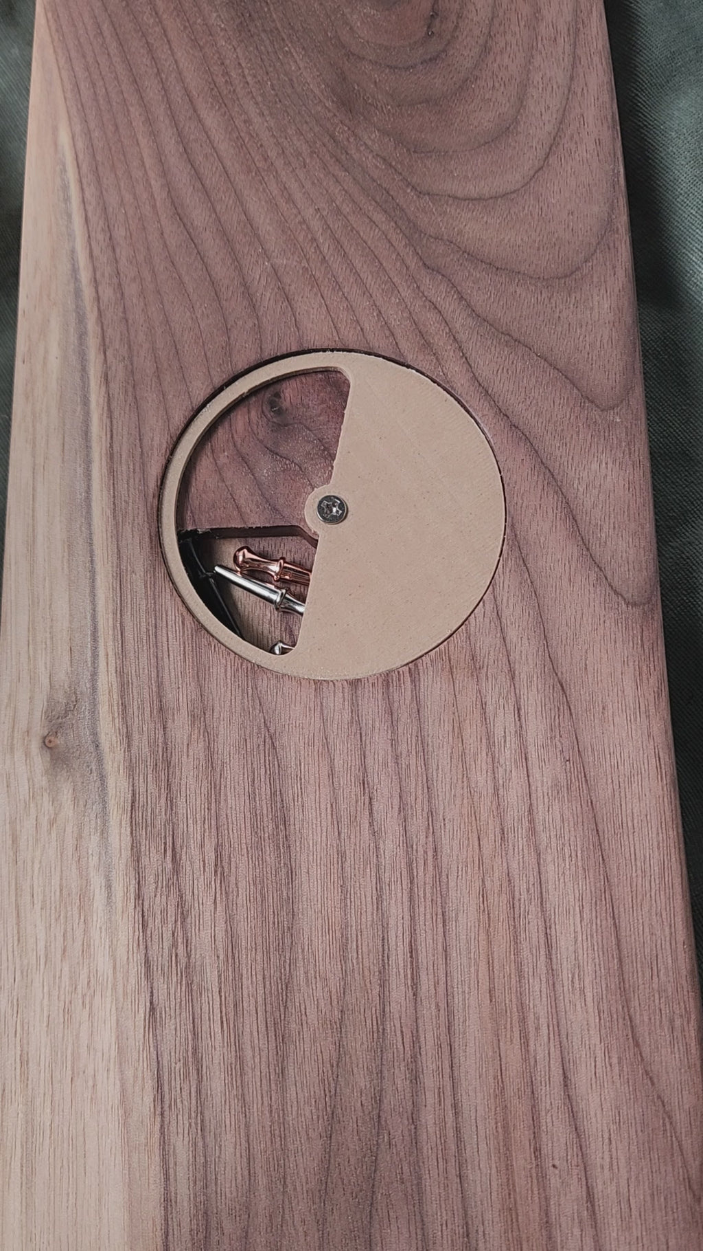 Live Edge Premium Walnut 3-Person Cribbage Board