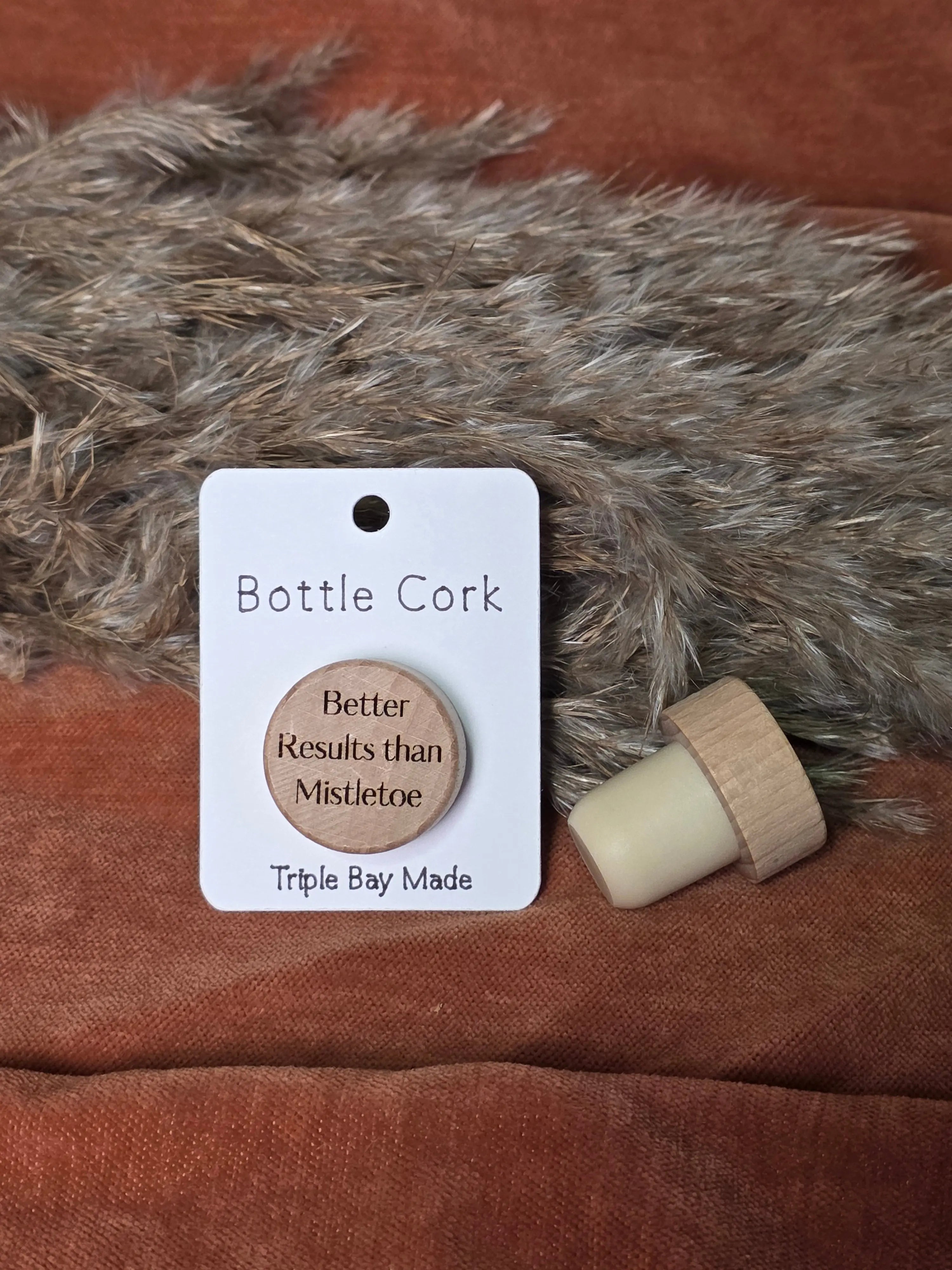 Engraved Bottle Cork- Better Results than Mistletoe Triple Bay Made