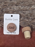 Engraved Bottle Cork- XOXO Triple Bay Made