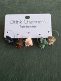 Dino Drink Charmers | Glass Markers for Stemmed & Stemless Glasses Triple Bay Made