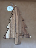 Merry Christmas Acacia Tree Cutting & Serving Board
