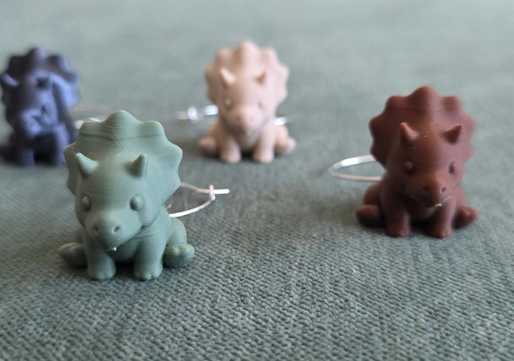 Dino Drink Charmers | Glass Markers for Stemmed & Stemless Glasses Triple Bay Made