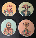 Drink On This: Out of Office Animals + Vacation Mode - Set of 4 Triple Bay Made