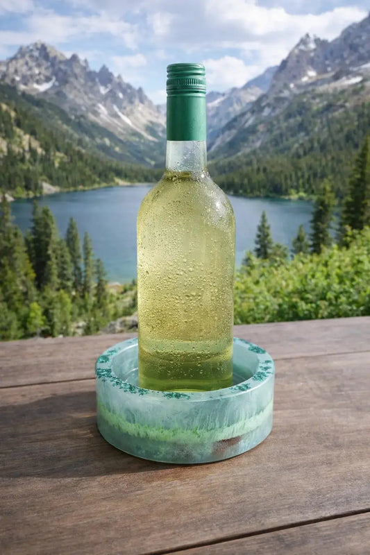 Meadow Glass Bottle Coaster Triple Bay Made